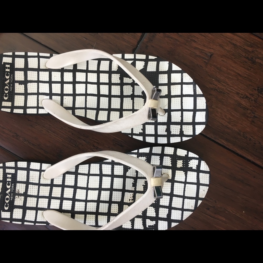 Coach flip flops